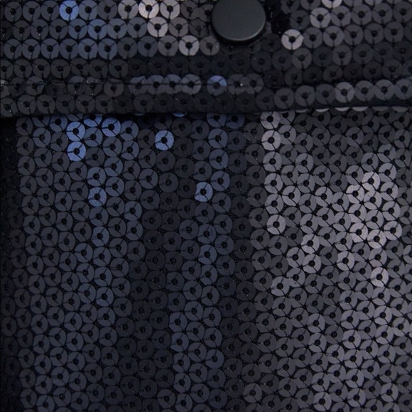 ZARA black sequins puffer jacket , made of recycled water bottles - Picture 8 of 8